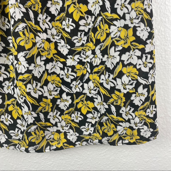 Banana Republic Yellow Floral Mesh Blouse - Picture 3 of 6